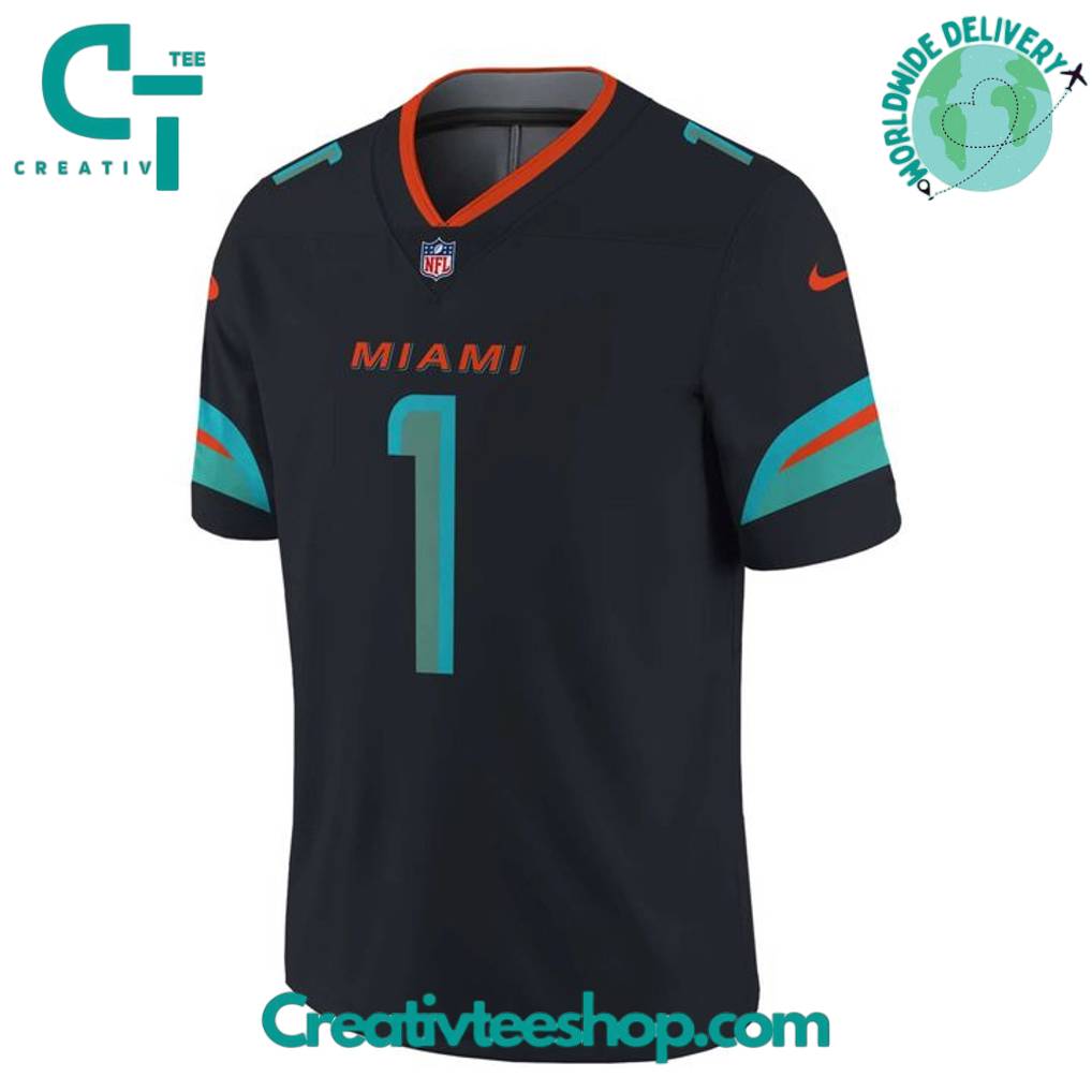 Miami Dolphins 2025 Rivalries Custom Football Jersey
