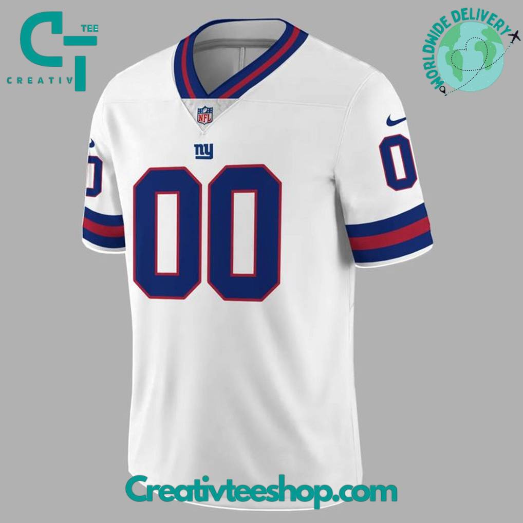 New York Giants Vintage White Football Jersey