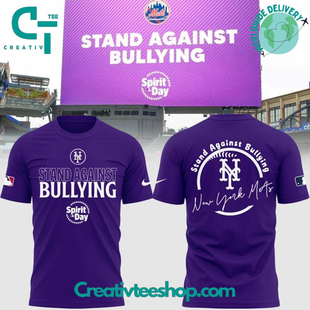 New York Mets Spirit Day 2025 Stand Against Bullying T-Shirt