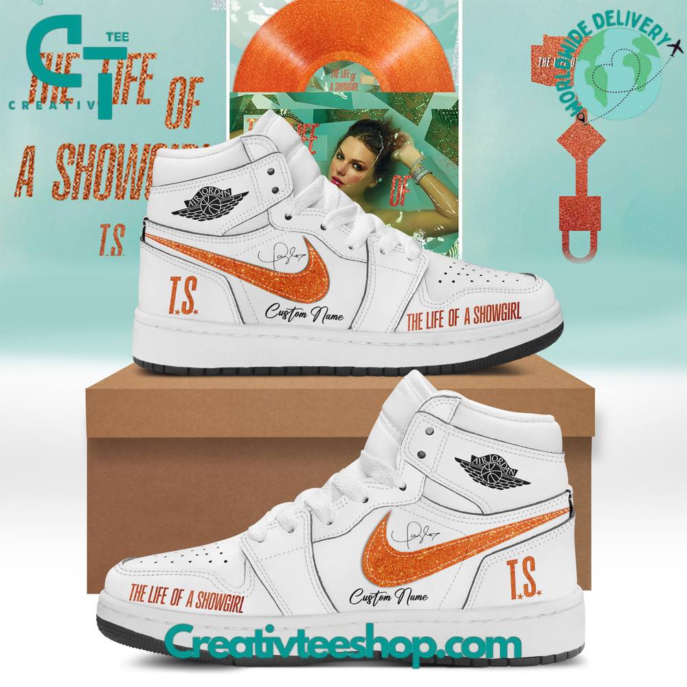 Taylor Swift The Life of a Showgirl Custom Air Jordan 1 Sneaker