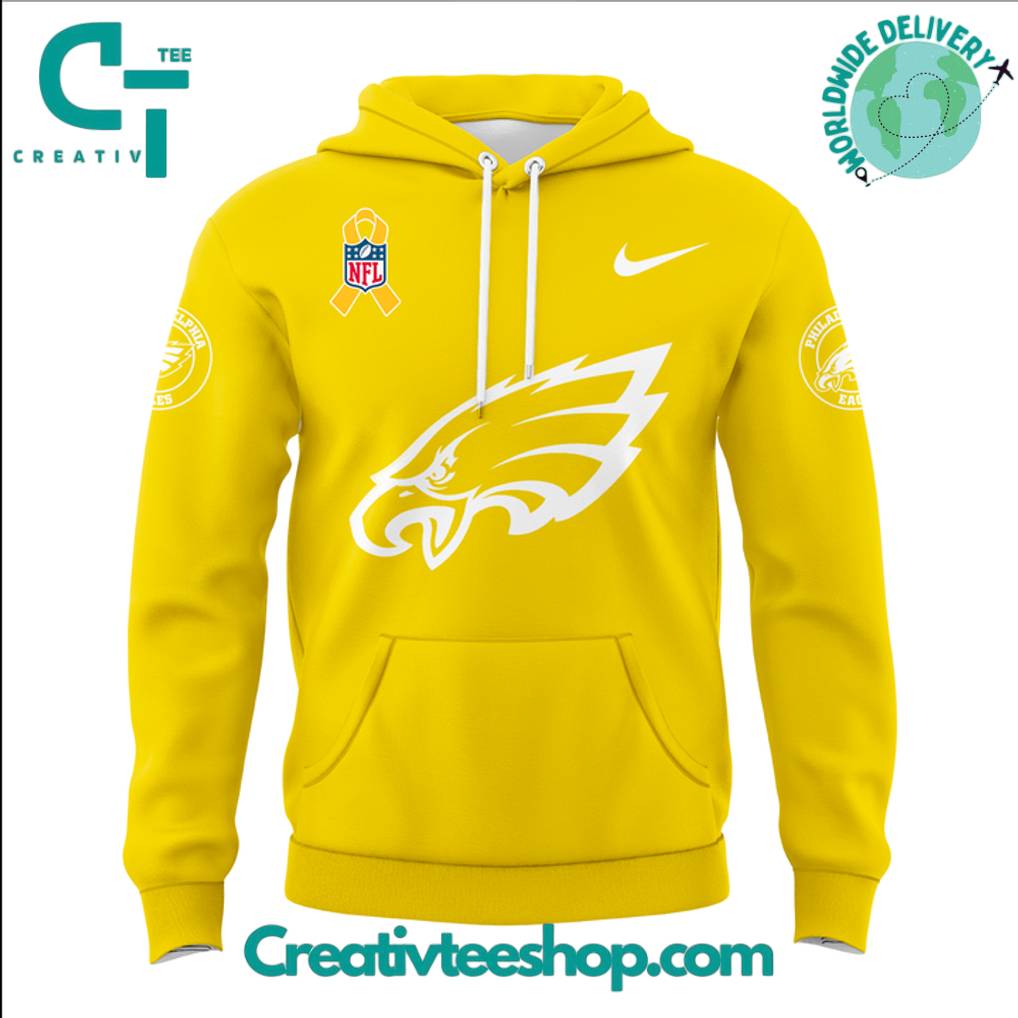 Philadelphia Eagles Childhood Cancer Awareness Day 2025 Hoodie