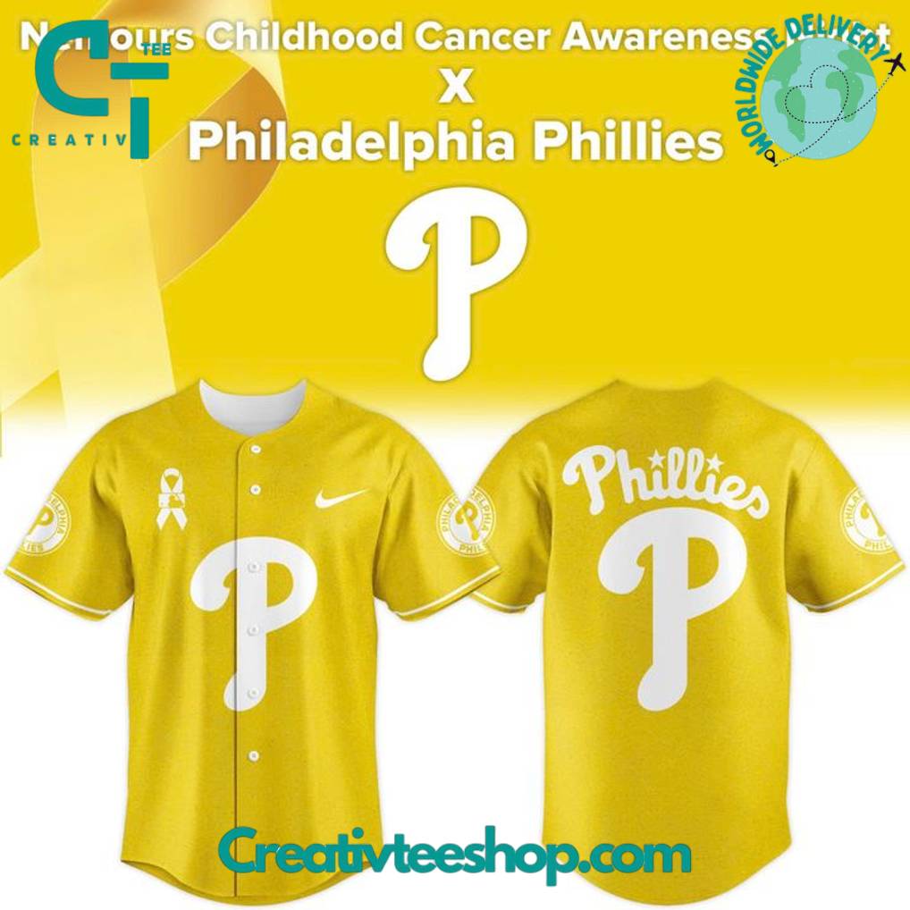 Philadelphia Phillies x Childhood Cancer Awareness Day 2025 Special Baseball Jersey