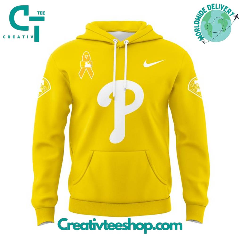 Philadelphia Phillies x Childhood Cancer Awareness Day 2025 Special Hoodie