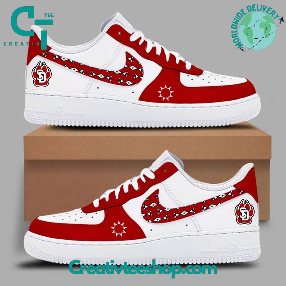 South Dakota Coyotes Native American Heritage Helmet Logo Air Force 1 Sneaker