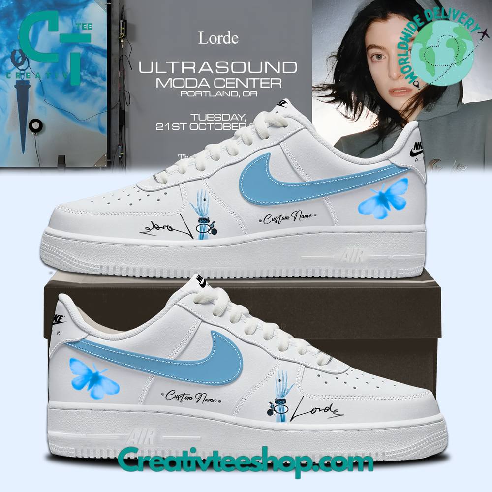Lorde Ultrasound World Tour Custom Air Force 1 Sneaker