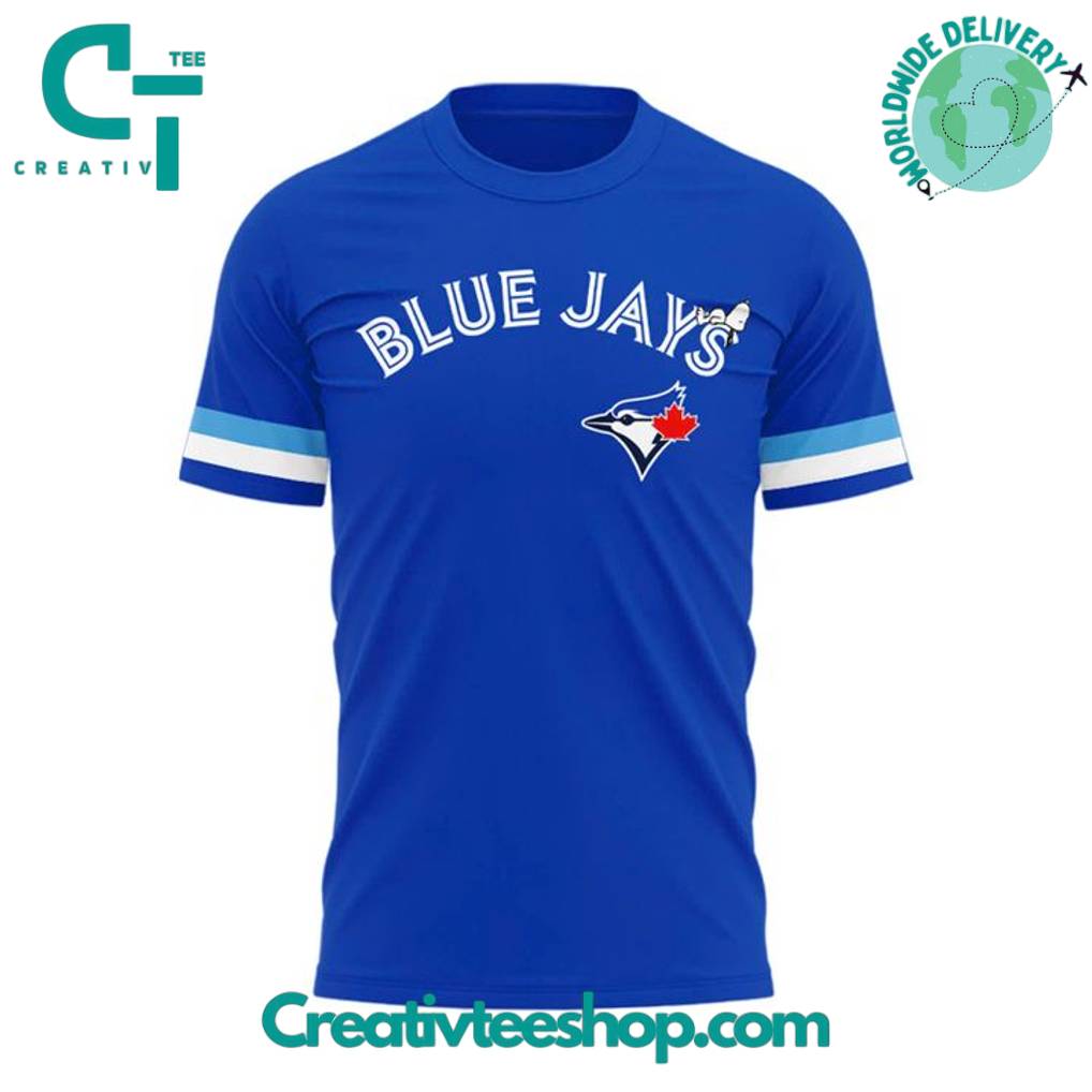 Toronto Blue Jays Peanuts Night Snoopy T-Shirt  Limited Edition
