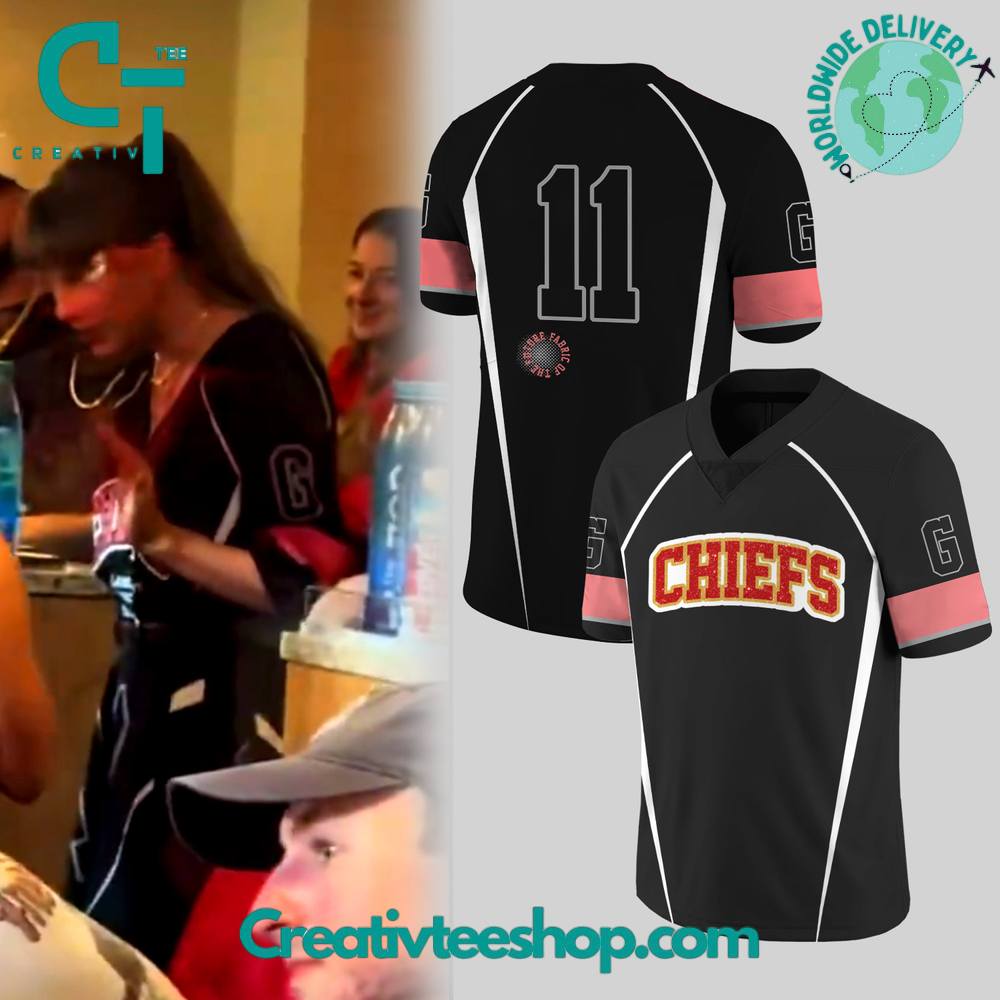Taylor Swift In Kansas City Chiefs Limited Edition Football Jersey