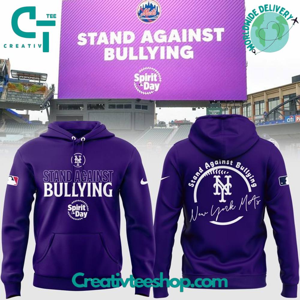 New York Mets Spirit Day 2025 Stand Against Bullying Hoodie