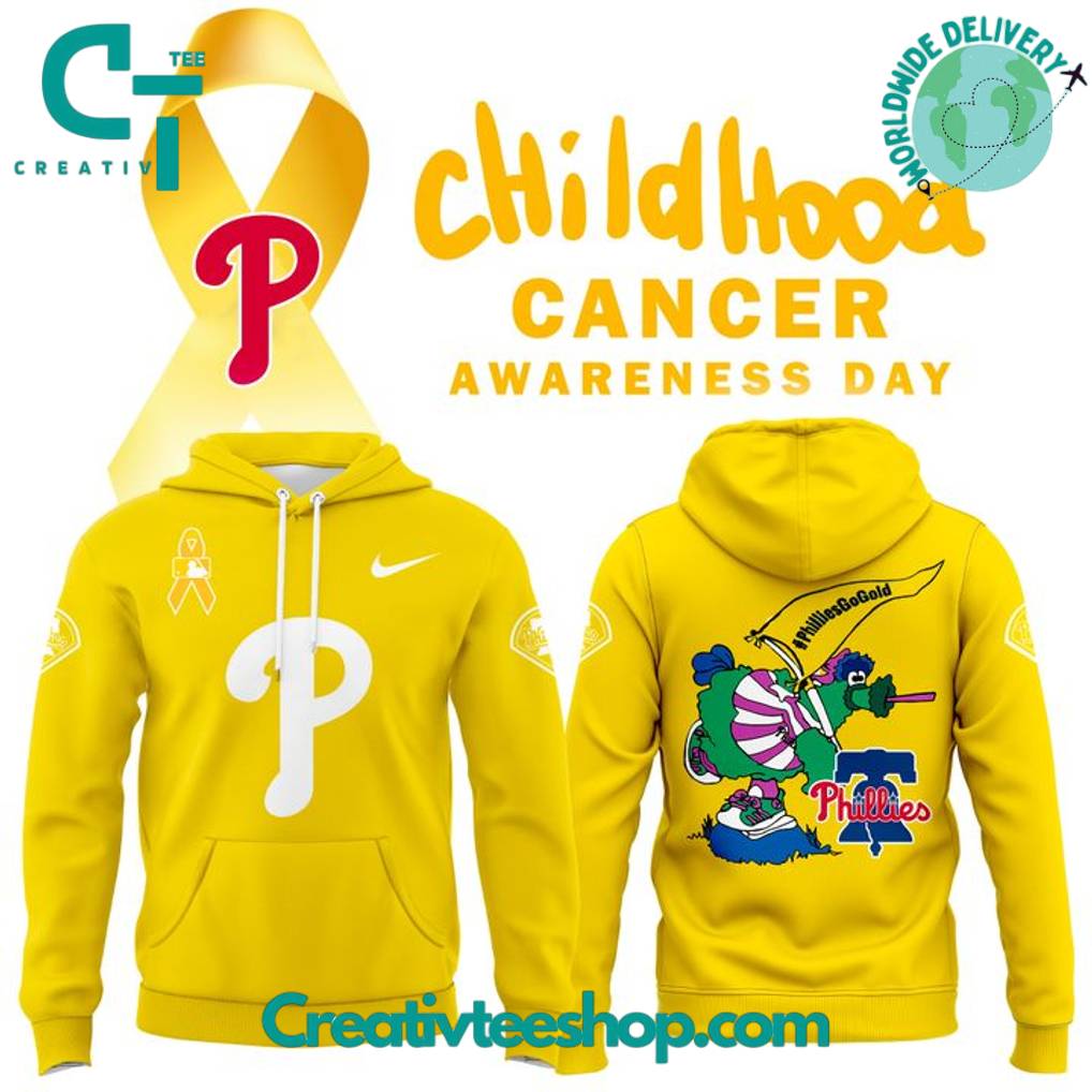 Philadelphia Phillies x Childhood Cancer Awareness Day 2025 Special Hoodie