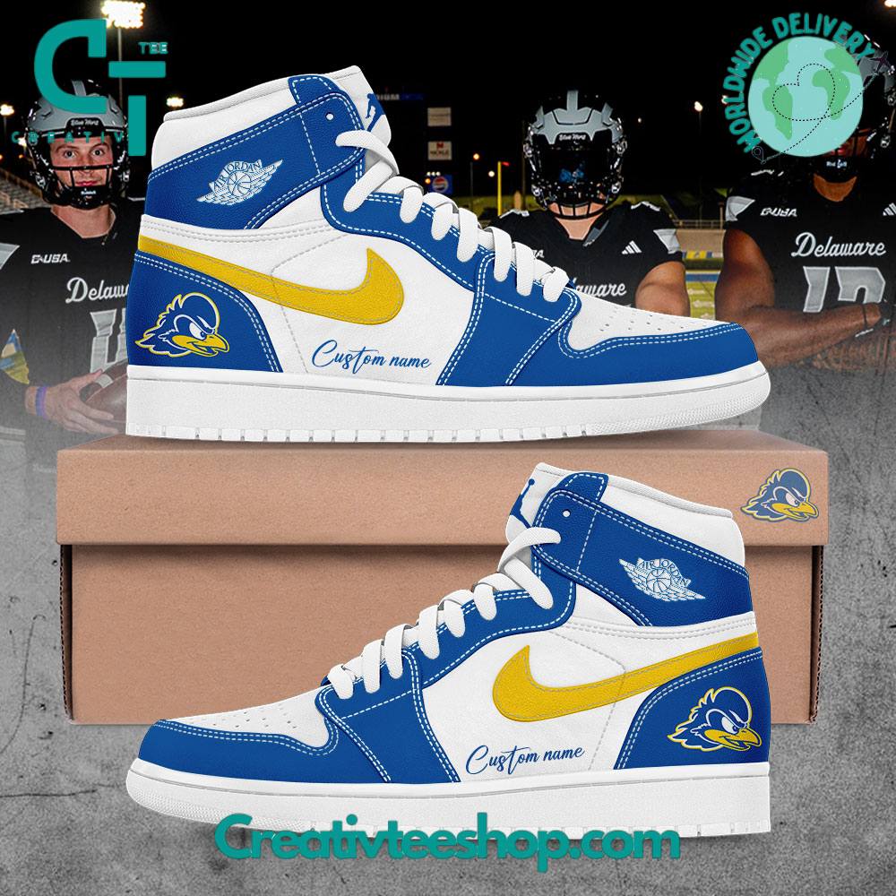 Delaware Fightin Blue Hens Special Air Jordan 1 Sneaker