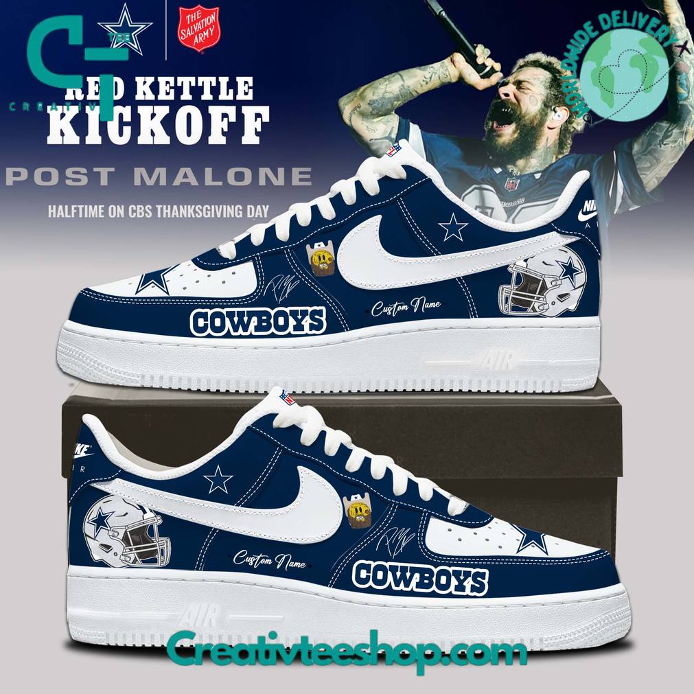 Dallas Cowboys x Post Malone Thanksgiving Air Force 1 Sneaker