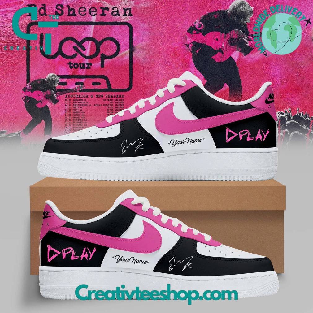 Ed Sheeran LOOP Tour Custom Air Force 1 Sneaker