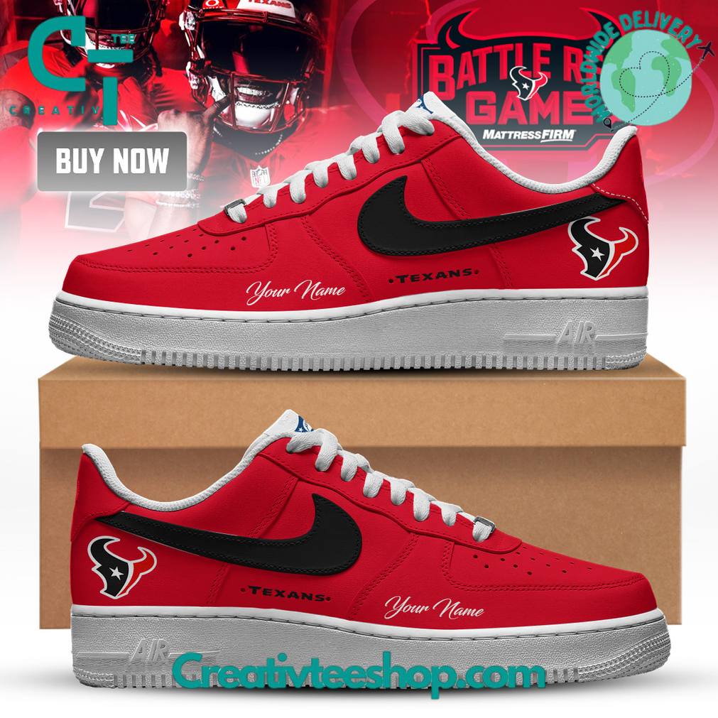 Houston Texans Battle Red Game Special Air Force 1 Sneaker