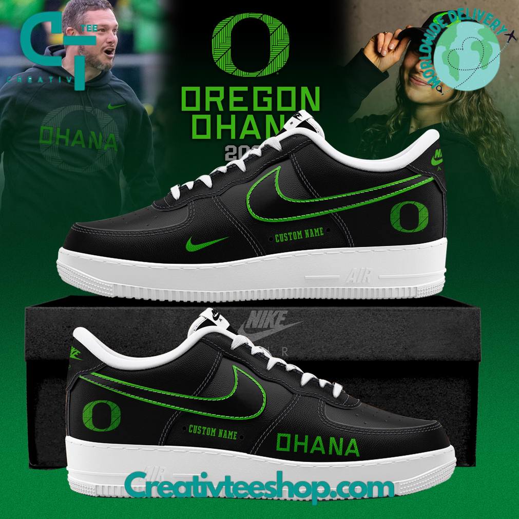 Oregon Ducks Ohana 2025 Special Air Force 1 Sneaker