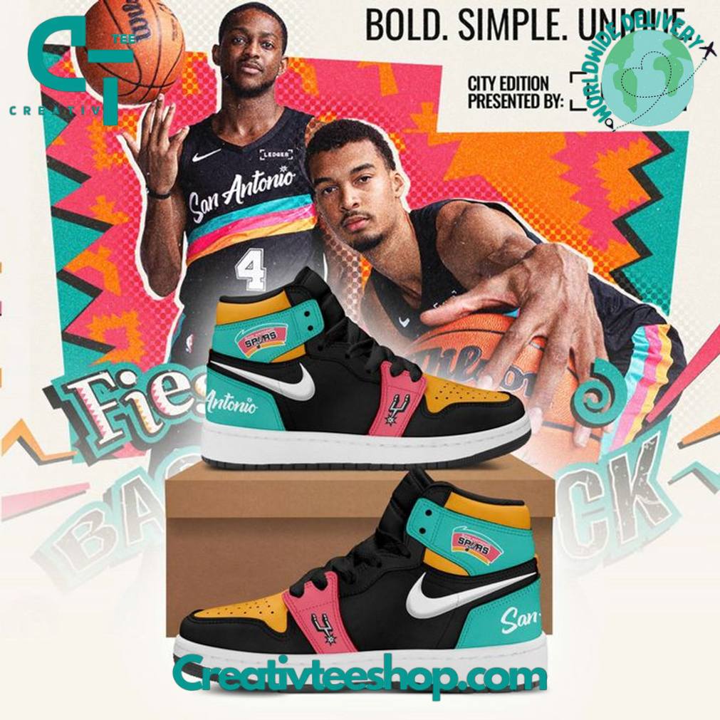 San Antonio Spurs “Back To Black” City Edition Air Jordan 1 Sneaker