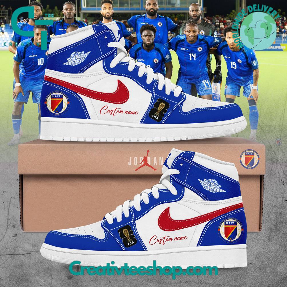 Hatienne De Football 2026 World Cup Custom Air Jordan 1 Sneaker