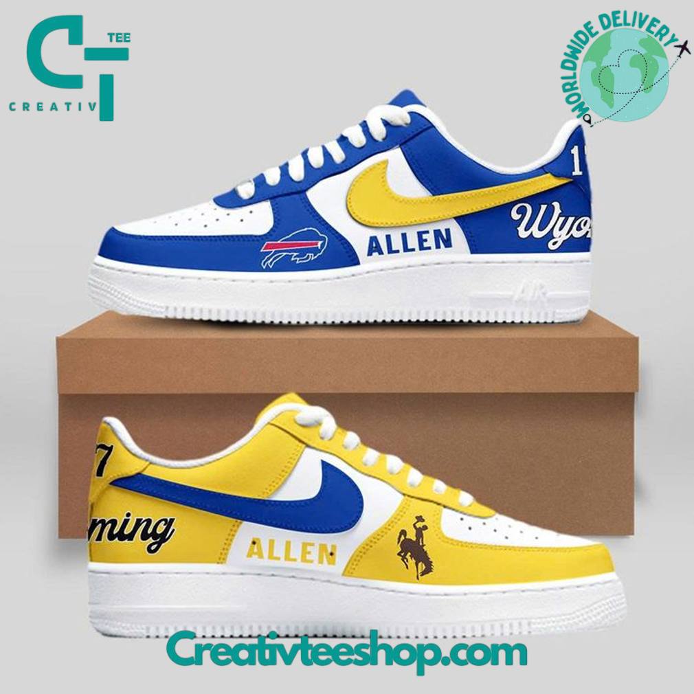 Josh Allen 17 Buffalo Bills x Wyoming Cowboys Air Force 1 Sneaker
