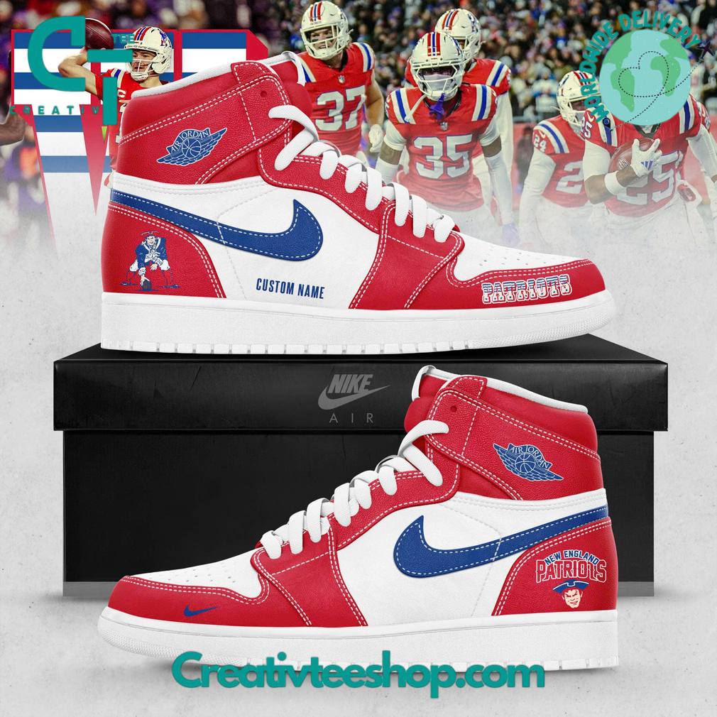 New England Patriots Special Edition Air Jordan 1 Sneaker