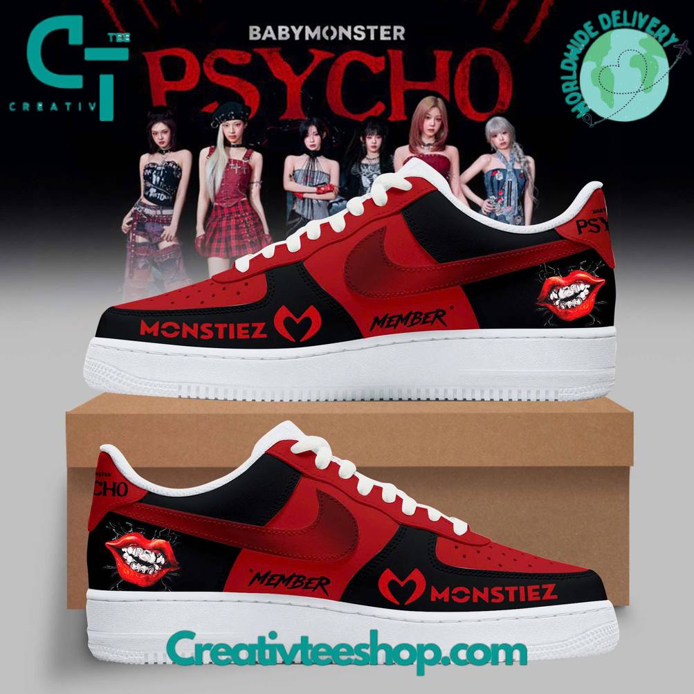 BABYMONSTER  PSYCHO – WE GO UP Album 2025 Limited Air Force 1 Sneaker