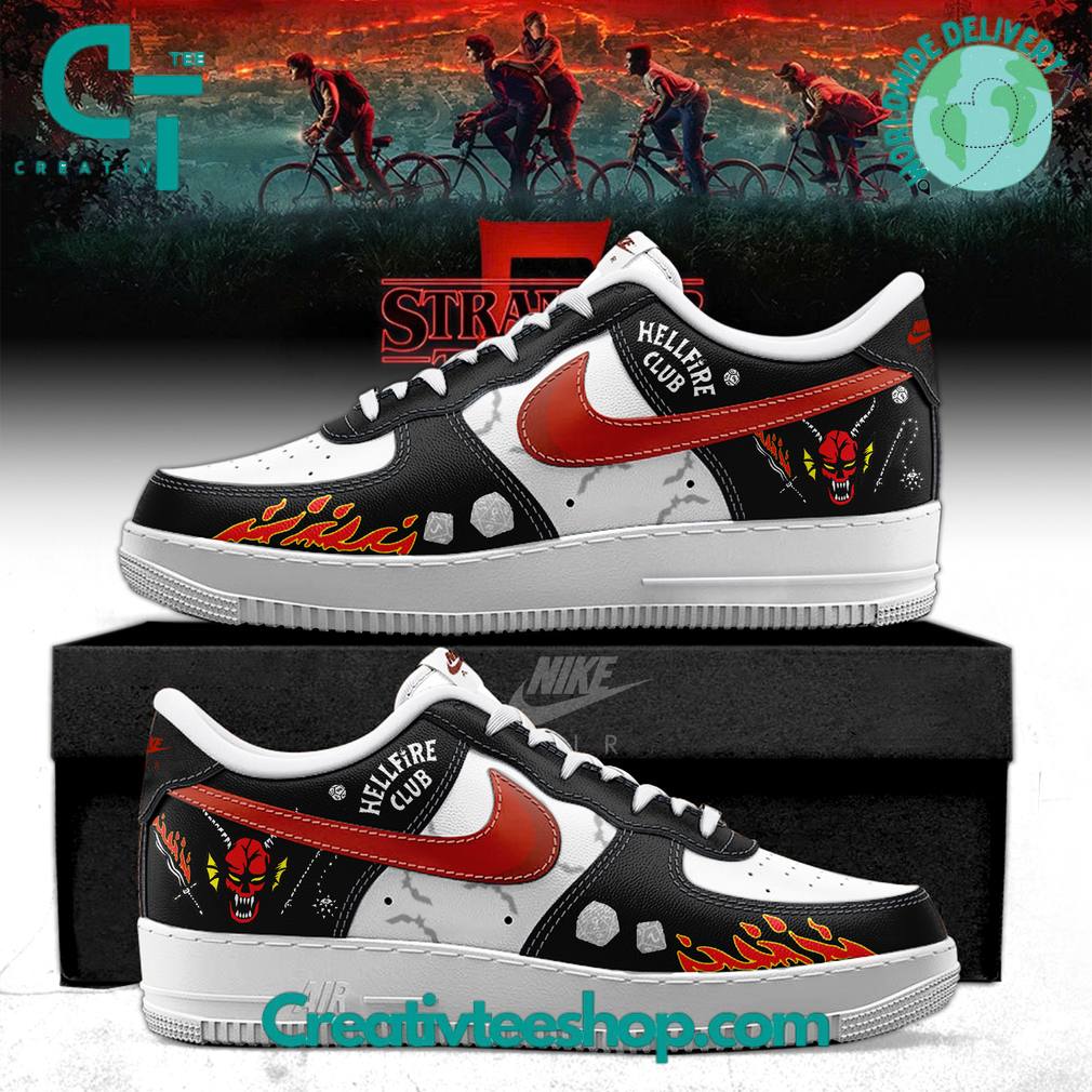 Stranger Things 5 Hellfire Club Special Edition Air Force 1 Sneaker