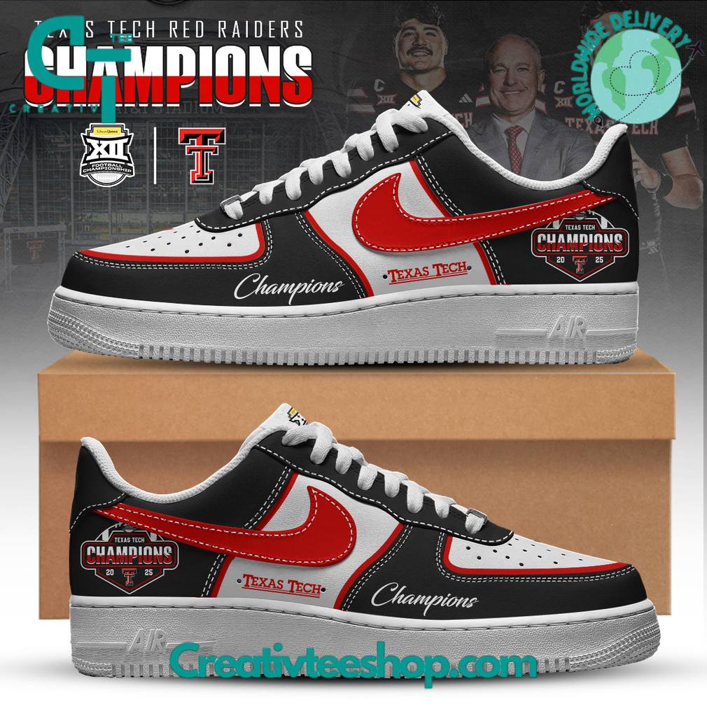 Texas Tech Red Raiders x Big 12 Champions 2025 Air Force 1