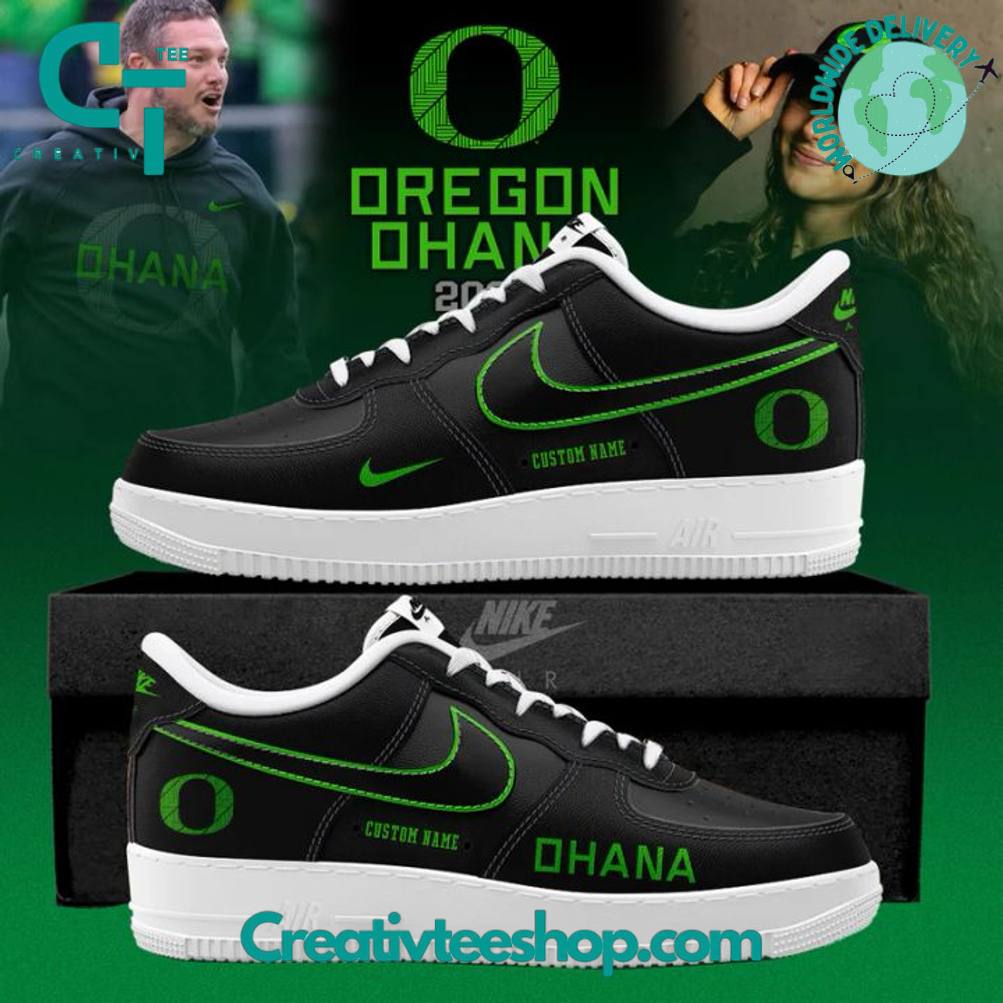 Oregon Ducks Ohana 2025 Custom Air Force 1