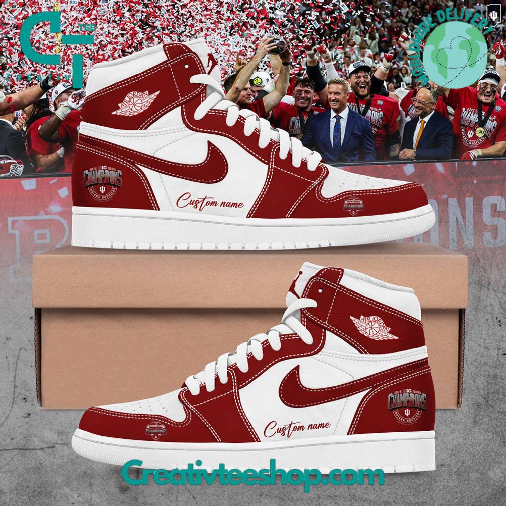 Indiana Hoosiers Big 10 Champions Never Daunted Air Jordan 1