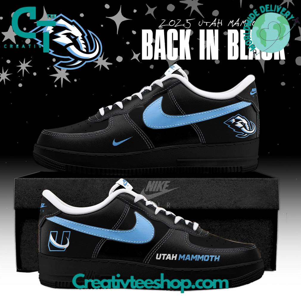 Utah Mammoth x Back In Black Special Edition Air Force 1 Sneaker