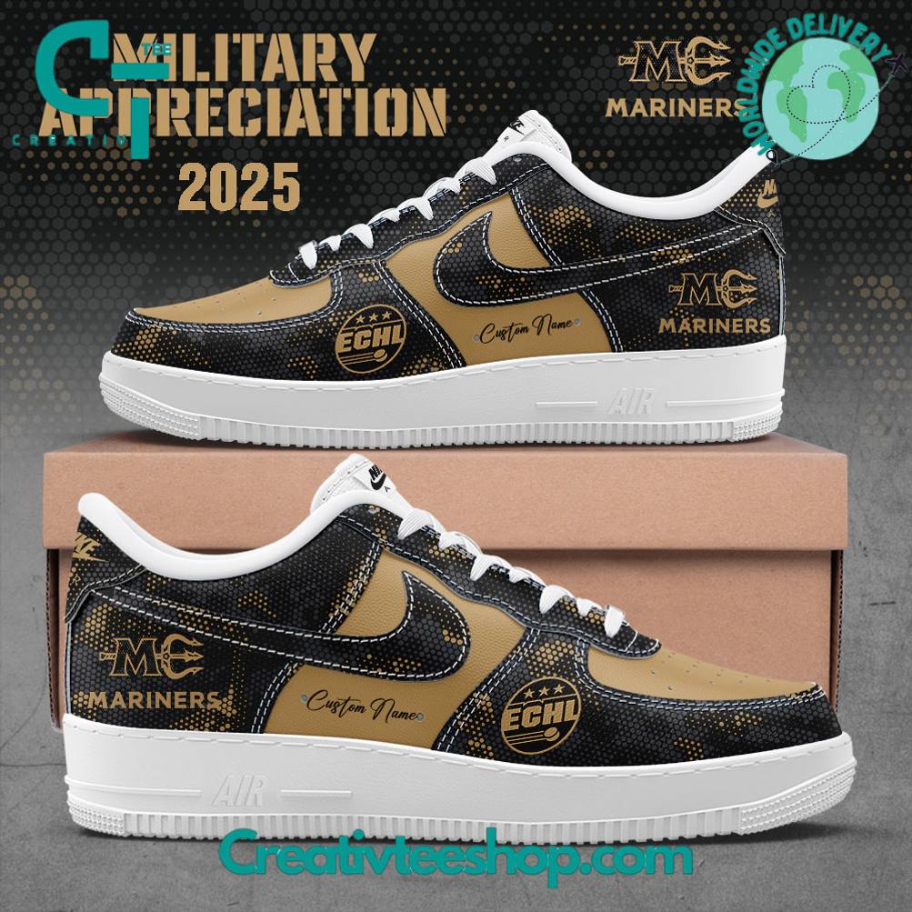 Mariners Teddy 2025 Military Appreciation Custom Air Force 1