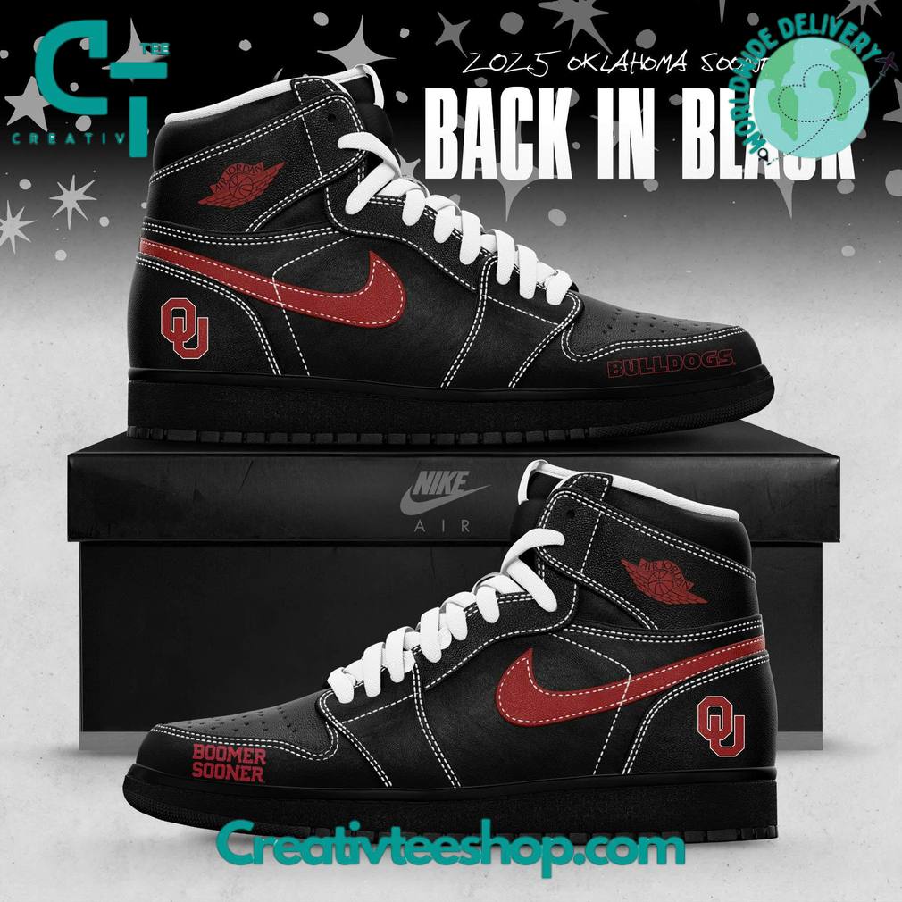 Oklahoma Sooners Back in Black Special Air Jordan 1