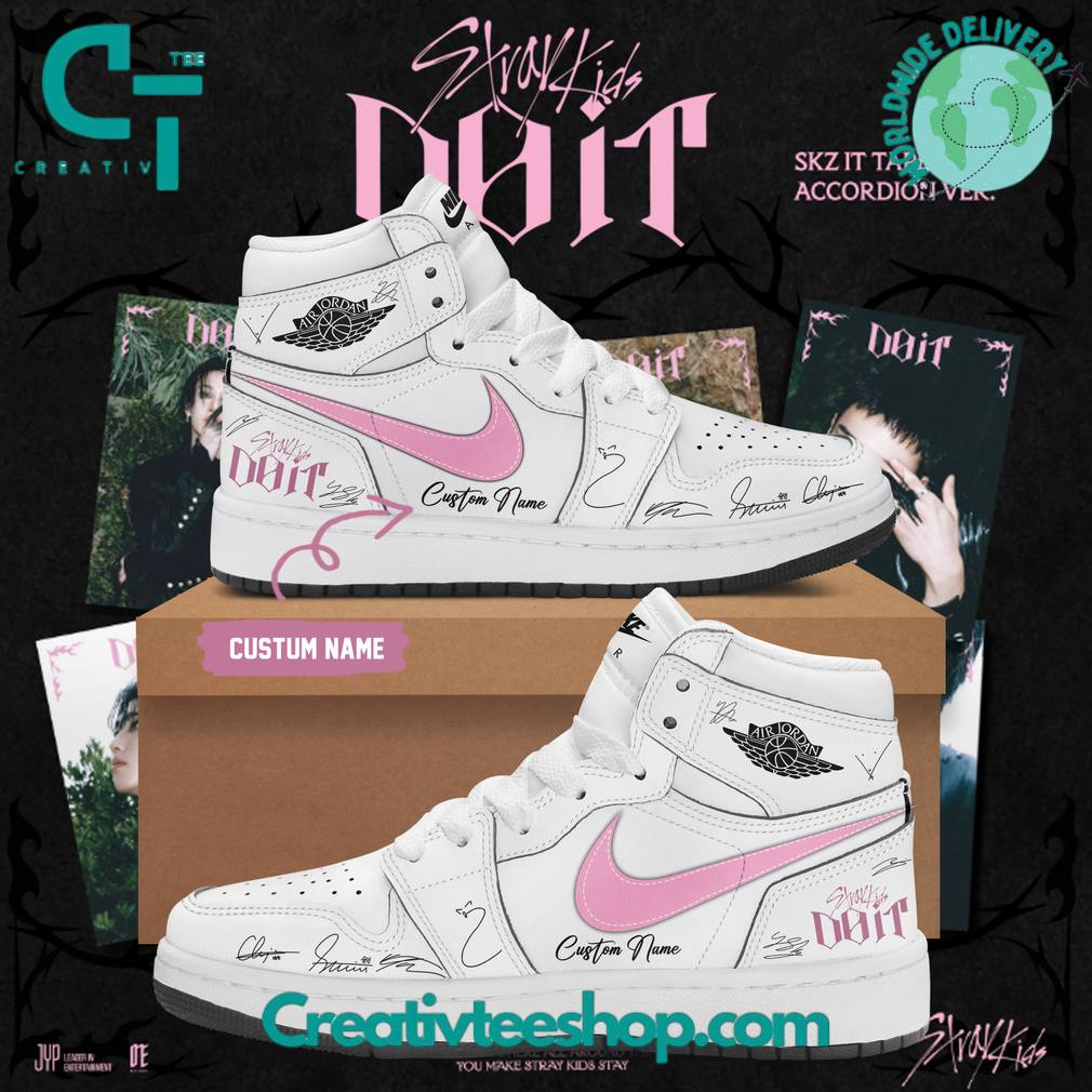 Stray Kids Dominate World Tour Custom Air Jordan 1 Sneaker