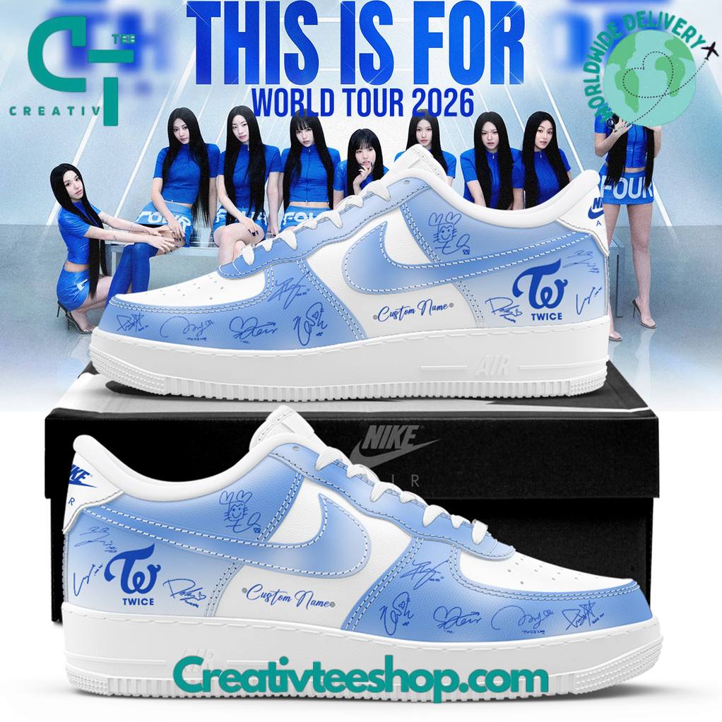 TWICE THIS IS FOR WORLD TOUR Air Force 1 Sneaker